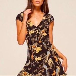 Reformation Acai Floral Dress Size 0